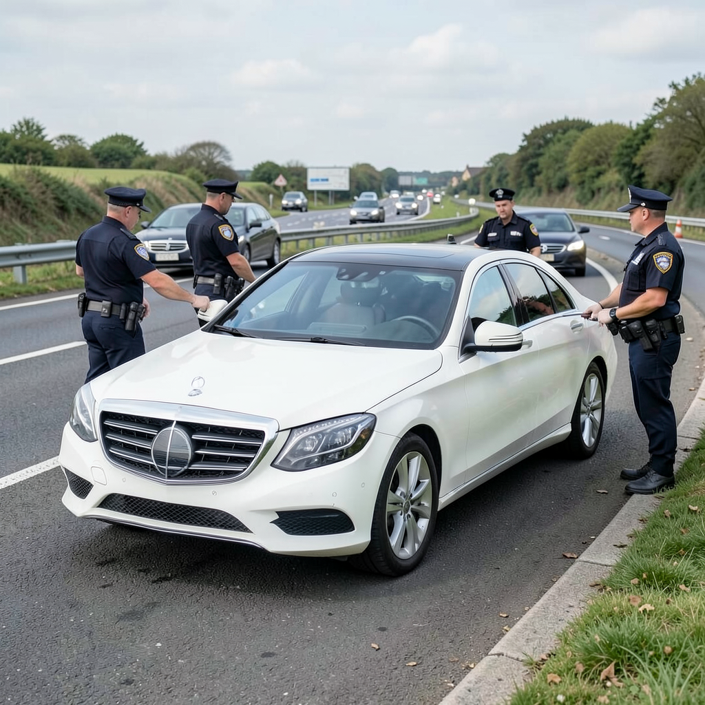 Mercedes seized after 92mph M40 speeding, driver reported to court